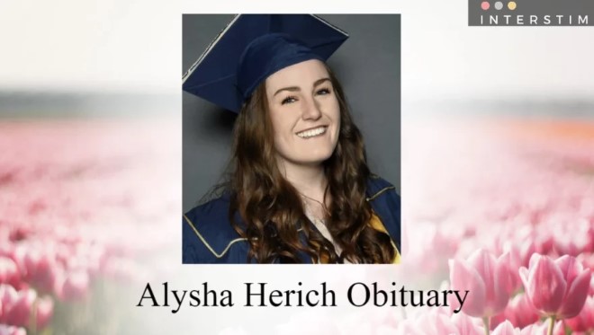Alysha Herich, a student at the University of Utah School of Medicine, passed away, as stated in her obituary.
