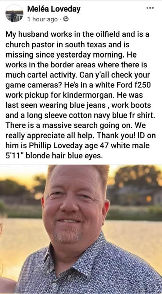  Texas Philip Loveday Missing
