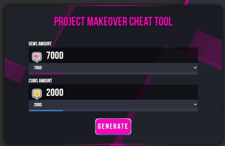 Project Makeover cheat tool